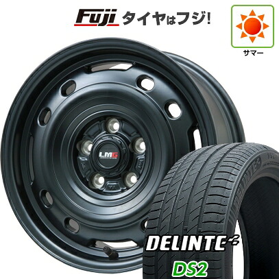 【新品国産車用5穴100】 夏タイヤ ホイール4本セット 195/65R15 デリンテ DS2(限定) レアマイスター LMG OFF-STYLE 2 (マットブラック) 6J 15インチ(送料無料)