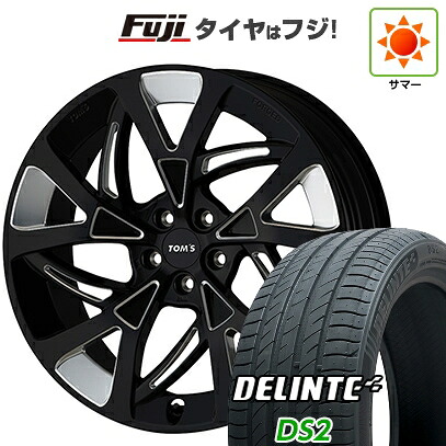 【新品国産車用5穴114.3】 夏タイヤ ホイール4本セット 245/35R21 デリンテ DS2(限定) TOMS トムス(トヨタ車専用) TWF07 ダイヤモンドカットブラック【限定】 8.5J 21インチ(送料無料)