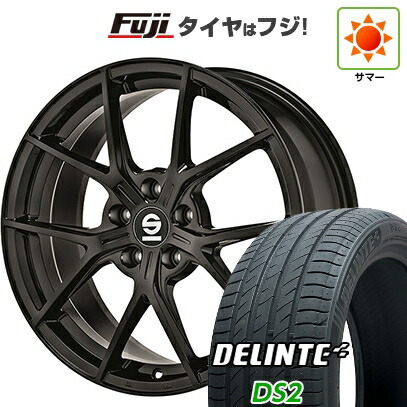 【新品国産車用5穴114.3】 夏タイヤ ホイール4本セット 245/40R19 デリンテ DS2(限定) OZ SPARCO ポディオ 8.5J 19インチ(送料無料)｜フジコーポレーション