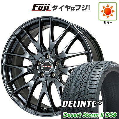 【新品国産車用5穴114.3】 夏タイヤ ホイール4本セット 225/35R20 デリンテ デザートストームII DS8(限定) ビッグウエイ レイシーン プラバ9M(BMC) 8.5J 20インチ(送料無料)
