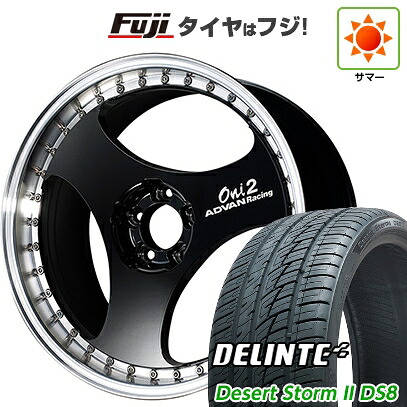 【新品国産車用5穴114.3】 夏タイヤ ホイール4本セット 225/35R20 デリンテ デザートストームII DS8(限定) ヨコハマ アドバンレーシング ONI2 プログレッシブ 9J 20インチ(送料無料)|フジコーポレーション