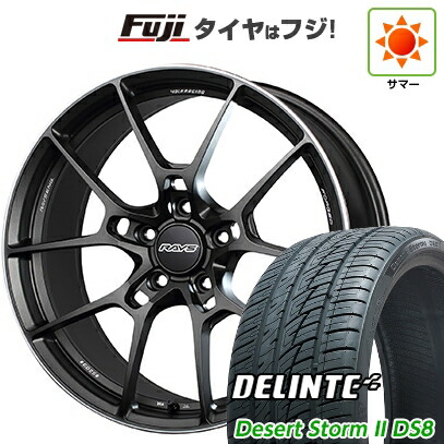 【新品国産車用5穴114.3】 夏タイヤ ホイール4本セット 225/35R20 デリンテ デザートストームII DS8(限定) RAYS レイズ ボルクレーシング G025 8.5J 20インチ(送料無料)｜フジコーポレーション