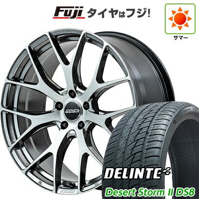 【新品国産車用5穴114.3】 夏タイヤ ホイール4本セット 225/35R20 デリンテ デザートストームII DS8(限定) RAYS レイズ ホムラ 2X7FT 8.5J 20インチ(送料無料)