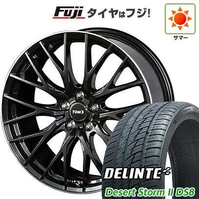 【新品国産車用5穴114.3】 夏タイヤ ホイール4本セット 225/35R20 デリンテ デザートストームII DS8(限定) TOMS トムス(トヨタ車専用) TH05 8.5J 20インチ(送料無料)|フジコーポレーション