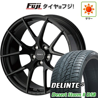 【新品国産車用5穴114.3】 夏タイヤ ホイール4本セット 225/35R20 デリンテ デザートストームII DS8(限定) TOMS トムス(トヨタ車専用) TWF03 8.5J 20インチ(送料無料)