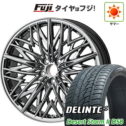 【新品国産車用5穴114.3】 夏タイヤ ホイール4本セット 225/35R20 デリンテ デザートストームII DS8(限定) WALD ヴァルド ジェニュインライン M-001 8J 20インチ(送料無料)