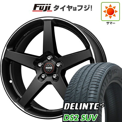 【新品国産車用5穴114.3】 夏タイヤ ホイール4本セット 225/55R18 デリンテ DS2 SUV(限定) モモ ファイブ 8J 18インチ(送料無料)