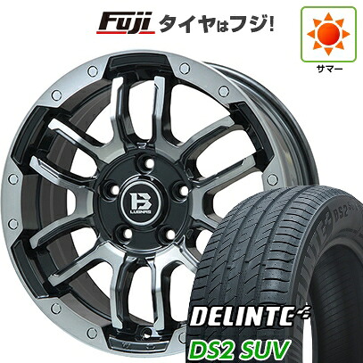 【新品国産車用5穴114.3】 夏タイヤ ホイール4本セット 235/50R18 デリンテ DS2 SUV(限定) ビッグウエイ B-LUGNAS FRD(ブラックポリッシュ/ブラッククリア) 7.5J 18インチ(送料無料)