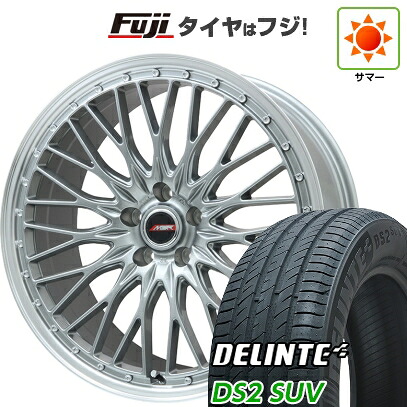 【新品国産車用5穴114.3】 夏タイヤ ホイール4本セット 255/45R20 デリンテ DS2 SUV(限定) プレミックス MER PROMESH ダークシルバー/リムポリッシュ 9J 20インチ(送料無料)
