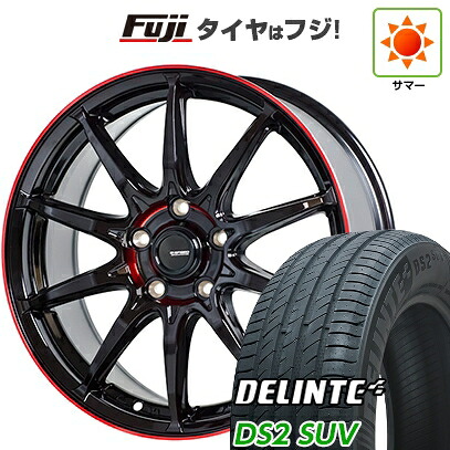 【新品国産車用5穴114.3】 夏タイヤ ホイール4本セット 225/60R18 デリンテ DS2 SUV(限定) ホットスタッフ ジースピード P-05R 8J 18インチ(送料無料)