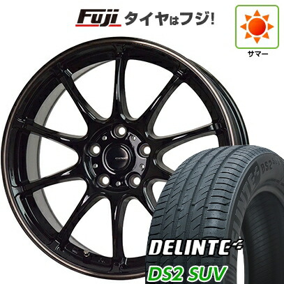 【新品国産車用5穴114.3】 夏タイヤ ホイール4本セット 235/50R18 デリンテ DS2 SUV(限定) ホットスタッフ ジースピード P-07 7.5J 18インチ(送料無料)
