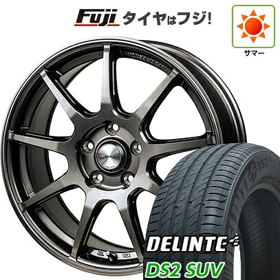 【新品国産車用5穴114.3】 夏タイヤ ホイール4本セット 225/60R18 デリンテ DS2 SUV(限定) モンツァ Rバージョン FS99 8J 18インチ(送料無料)|フジコーポレーション