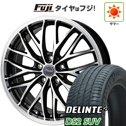 【新品国産車用5穴114.3】 夏タイヤ ホイール4本セット 225/60R18 デリンテ DS2 SUV(限定) ホットスタッフ クロノス CH-113 8J 18インチ(送料無料)｜フジコーポレーション