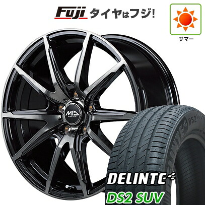 【新品国産車用5穴114.3】 夏タイヤ ホイール4本セット 225/60R18 デリンテ DS2 SUV(限定) MID WHEELS DR-02 8J 18インチ(送料無料)