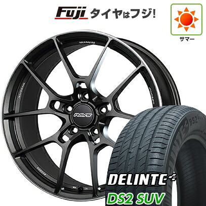 【新品国産車用5穴114.3】 夏タイヤ ホイール4本セット 225/55R18 デリンテ DS2 SUV(限定) RAYS レイズ ボルクレーシング G025 8J 18インチ(送料無料)