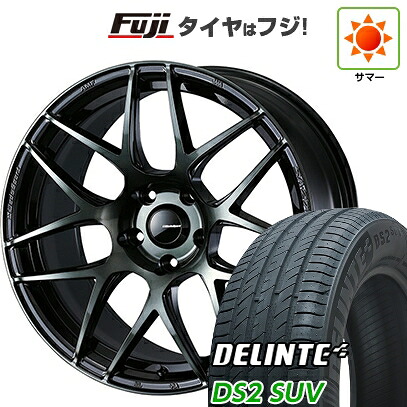 【新品国産車用5穴114.3】 夏タイヤ ホイール4本セット 225/55R18 デリンテ DS2 SUV(限定) WEDS ウェッズスポーツ SA-27R 8J 18インチ(送料無料)