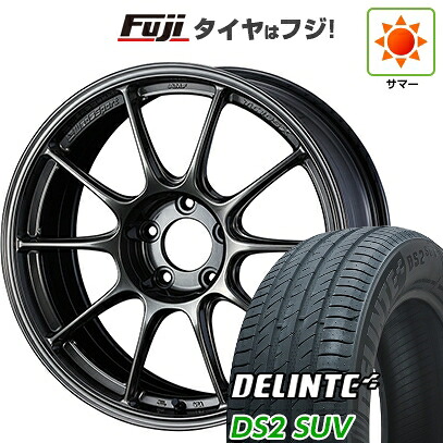 【新品国産車用5穴114.3】 夏タイヤ ホイール4本セット 225/60R18 デリンテ DS2 SUV(限定) WEDS ウェッズスポーツ TC-105X 8J 18インチ(送料無料)