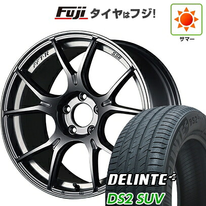 【新品国産車用5穴114.3】 夏タイヤ ホイール4本セット 225/55R18 デリンテ DS2 SUV(限定) SSR GT GTX02 7.5J 18インチ(送料無料)