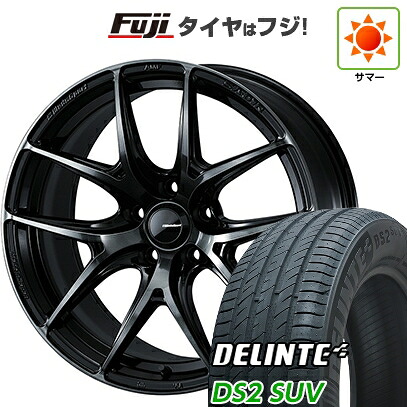【新品国産車用5穴114.3】 夏タイヤ ホイール4本セット 225/55R18 デリンテ DS2 SUV(限定) WEDS ウェッズスポーツ SA-01R 8J 18インチ(送料無料)