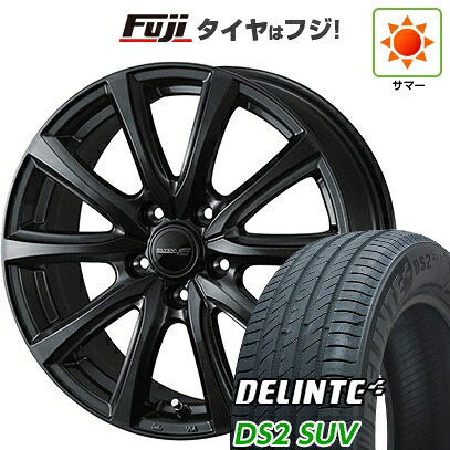 【新品国産車用5穴114.3】 夏タイヤ ホイール4本セット 225/55R18 デリンテ DS2 SUV(限定) WEDS ウェッズ エリシア 7.5J 18インチ(送料無料) 72,325円