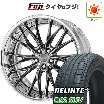 【新品国産車用5穴114.3】 夏タイヤ ホイール4本セット 255/45R20 デリンテ DS2 SUV(限定) WORK ワーク シュヴァート ブルネン 9J 20インチ(送料無料)