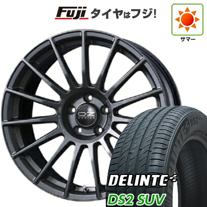 【新品国産車用5穴114.3】 夏タイヤ ホイール4本セット 225/55R18 デリンテ DS2 SUV(限定) OZ スーパーツーリズモ LM 8J 18インチ(送料無料)
