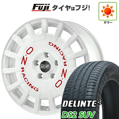 【新品国産車用5穴114.3】 夏タイヤ ホイール4本セット 225/55R18 デリンテ DS2 SUV(限定) OZ ラリーレーシング 8J 18インチ(送料無料)