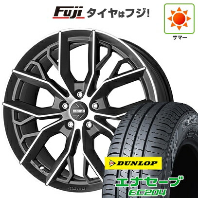 【新品国産車用5穴114.3】 夏タイヤ ホイール4本セット 215/60R17 ダンロップ エナセーブ EC204 モモ マッシモ 7.5J 17インチ(送料無料)