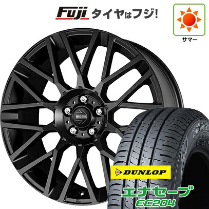【新品国産車用5穴114.3】 夏タイヤ ホイール4本セット 215/60R17 ダンロップ エナセーブ EC204 モモ リベンジ 7J 17インチ(送料無料)