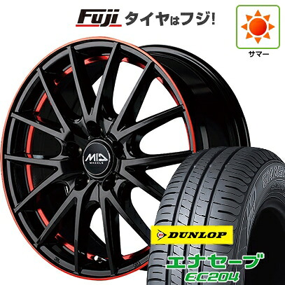 【新品国産車用5穴114.3】 夏タイヤ ホイール4本セット 215/60R17 ダンロップ エナセーブ EC204 MID WHEELS RX27 7J 17インチ(送料無料)