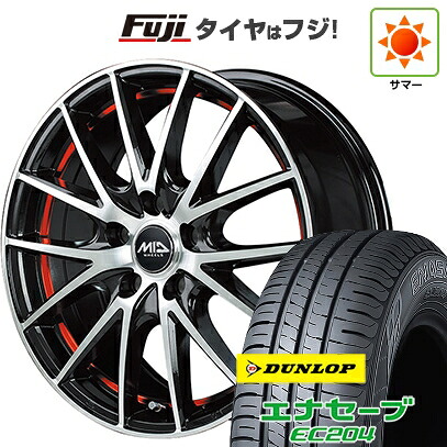 【新品国産車用5穴114.3】 夏タイヤ ホイール4本セット 215/60R17 ダンロップ エナセーブ EC204 MID WHEELS RX27 7J 17インチ(送料無料)