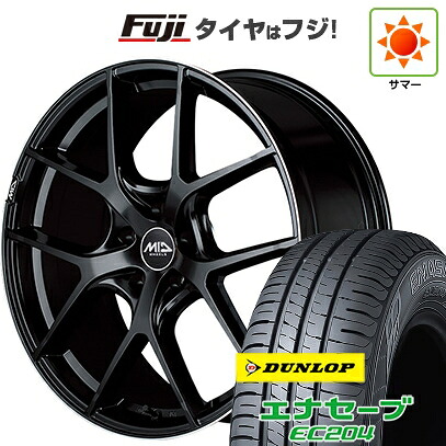 【新品国産車用5穴114.3】 夏タイヤ ホイール4本セット 215/60R17 ダンロップ エナセーブ EC204 MID WHEELS MID EXCLUSIVE 025F 7J 17インチ(送料無料)