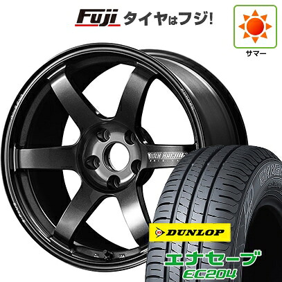 【新品国産車用5穴114.3】 夏タイヤ ホイール4本セット 215/60R17 ダンロップ エナセーブ EC204 RAYS レイズ ボルクレーシング TE37 サーガ S-plus 7.5J 17インチ(送料無料)