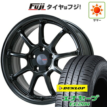 【新品国産車用5穴114.3】 夏タイヤ ホイール4本セット 215/60R17 ダンロップ エナセーブ EC204 ENKEI エンケイ PerformanceLine PF09 フジオリジナルカラー 7J 17インチ(送料無料)
