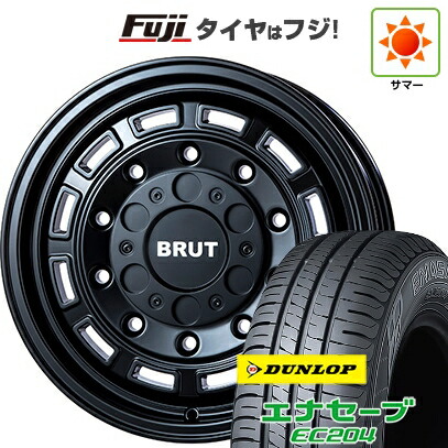 【新品国産車用5穴114.3】 夏タイヤ ホイール4本セット 215/60R17 ダンロップ エナセーブ EC204 トライスター BRUT BR-70 7.5J 17インチ(送料無料)