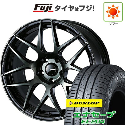 【新品国産車用5穴114.3】 夏タイヤ ホイール4本セット 215/60R17 ダンロップ エナセーブ EC204 WEDS ウェッズスポーツ SA-27R 7J 17インチ(送料無料)