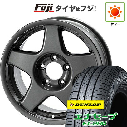 【新品国産車用5穴114.3】 夏タイヤ ホイール4本セット 215/60R17 ダンロップ エナセーブ EC204 フォーバイフォーエンジニア ブラッドレー V 7J 17インチ(送料無料)