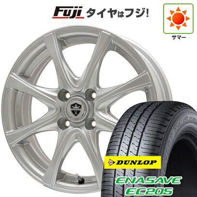 【新品国産車用5穴114.3】 夏タイヤ ホイール4本セット 205/65R15 ダンロップ エナセーブ EC205 エルベ エステローザ FSV シルバー 6J 15インチ(送料無料)｜フジコーポレーション