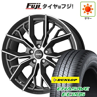 【新品国産車用5穴100】 夏タイヤ ホイール4本セット 215/45R17 ダンロップ エナセーブ EC205 モモ マッシモ 7.5J 17インチ(送料無料)