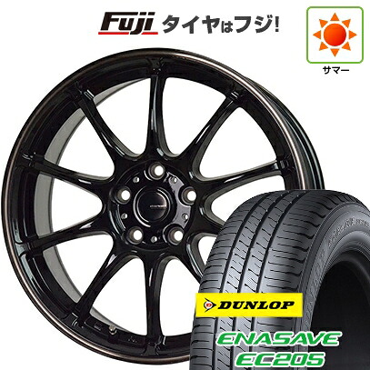 【新品】フリード 5穴/114 夏タイヤ ホイール4本セット 185/65R15 ダンロップ エナセーブ EC205 ホットスタッフ ジースピード P-07 6J 15インチ(送料無料)｜フジコーポレーション 57,480円