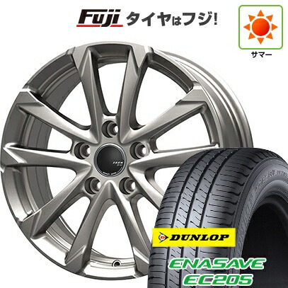 【新品国産車用5穴100】 夏タイヤ ホイール4本セット 195/65R15 ダンロップ エナセーブ EC205 モンツァ ZACK JP-325 6J 15インチ(送料無料)