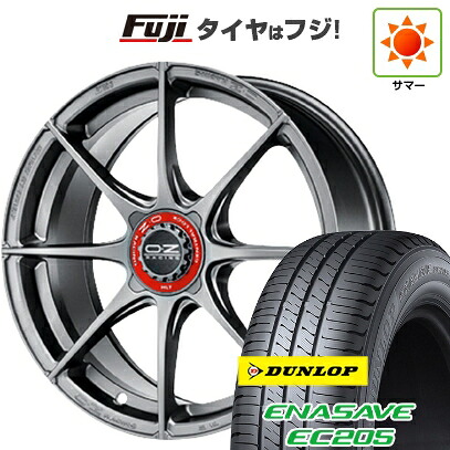 【新品国産車用5穴100】 夏タイヤ ホイール4本セット 215/45R17 ダンロップ エナセーブ EC205 OZ フォーミュラHLT 7.5J 17インチ(送料無料)｜フジコーポレーション 299,500円