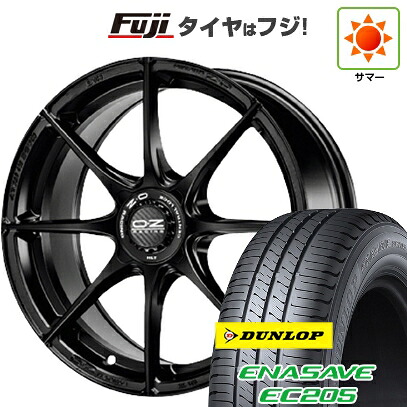【新品国産車用5穴100】 夏タイヤ ホイール4本セット 215/45R17 ダンロップ エナセーブ EC205 OZ フォーミュラHLT 7.5J 17インチ(送料無料)