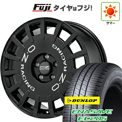 【新品国産車用5穴100】 夏タイヤ ホイール4本セット 215/45R17 ダンロップ エナセーブ EC205 OZ ラリーレーシング 7J 17インチ(送料無料)|フジコーポレーション