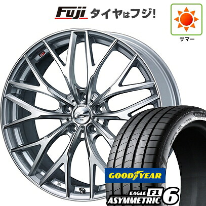 【新品】60系プリウス 夏タイヤ ホイール4本セット 195/50R19 グッドイヤー イーグル エフワン アシメトリックシックス(限定) WEDS ウェッズ レオニス MX 7J 19インチ(送料無料)