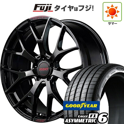 【新品】60系プリウス 夏タイヤ ホイール4本セット 195/50R19 グッドイヤー イーグル エフワン アシメトリックシックス(限定) RAYS レイズ ホムラ 2X7FT SPEC-M 7J 19インチ(送料無料)