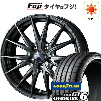 【新品】60系プリウス 夏タイヤ ホイール4本セット 195/50R19 グッドイヤー イーグル エフワン アシメトリックシックス(限定) WEDS ウェッズ ヴェルバ スポルトII トヨタ車専用 7J 19インチ(送料無料)|フジコーポレーション