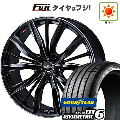 【新品】60系プリウス 夏タイヤ ホイール4本セット 195/50R19 グッドイヤー イーグル エフワン アシメトリックシックス(限定) WEDS ウェッズ レオニス VX2 トヨタ・レクサス車専用 6.5J 19インチ(送料無料)