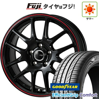 【新品国産車用5穴114.3】 夏タイヤ ホイール4本セット 215/45R18 グッドイヤー エフィシェントグリップ コンフォート(限定) モンツァ JPスタイル ジェファ 7.5J 18インチ(送料無料)｜フジコーポレーション