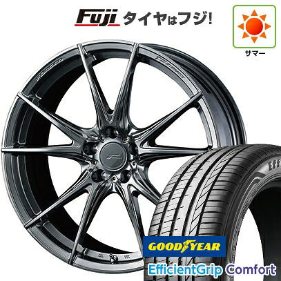 【新品国産車用5穴114.3】 夏タイヤ ホイール4本セット 215/45R18 グッドイヤー エフィシェントグリップ コンフォート(限定) WEDS ウェッズ F-ZERO FZ-2 7.5J 18インチ(送料無料)